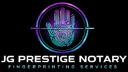 neon fingerprint logo design